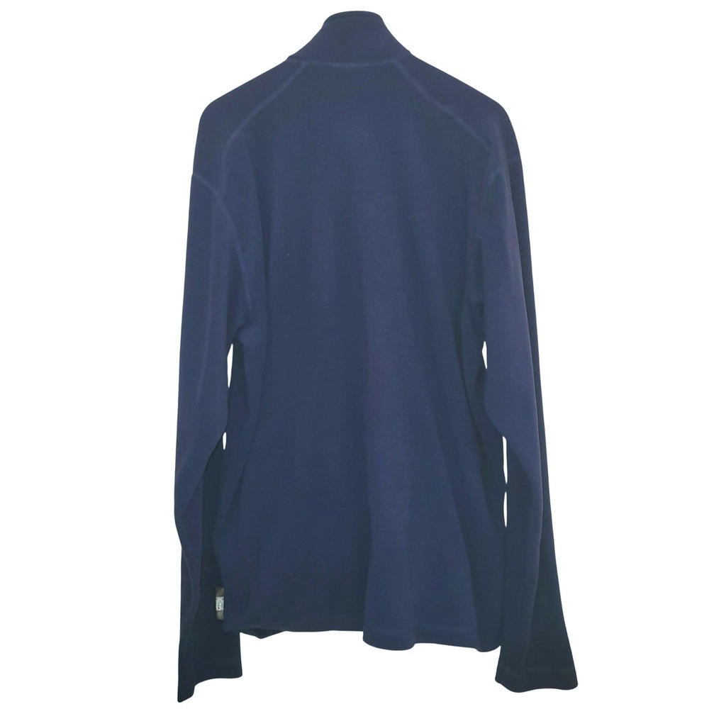 Helly Hansen Navy Blue Full Zip Red Trim Fleece Pullover Sweater Jacket Men XXL - Picture 4 of 11